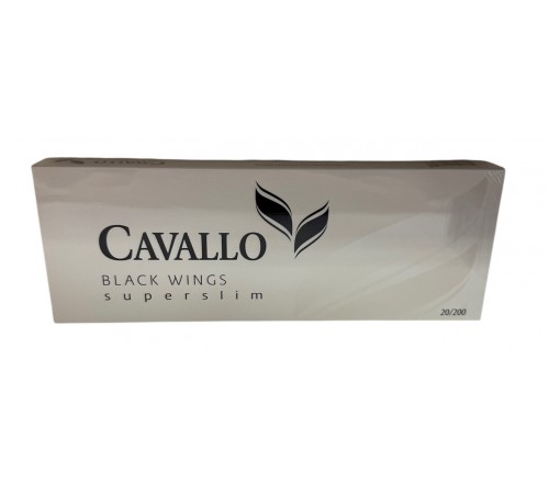Купить Сигареты CAVALLO Black Wings ( Кавалло Черный Суперслим ) оптом